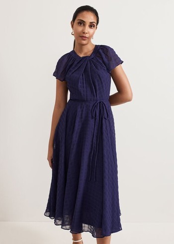 Phase Eight Petite Gwen Dress Navy USA | 0569821-UJ